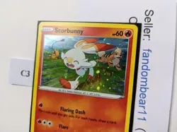 Scorbunny COSMOS HOLO SWIRL Black Star PROMO card SWSH244 Pokemon 2022 - Image 5