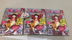 3 x One Piece Magazine Vol.20 with Promo Card Luffy SR ST21-014 Sealed Unopened - Image 1