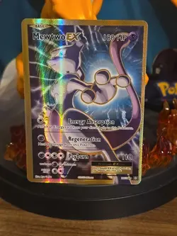Pokemon Mewtwo EX TCG Full Art Holo Ultra Rare Card 103/108 - Image 1
