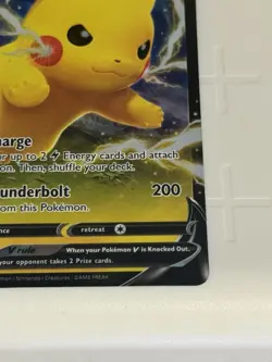 Pikachu V SWSH061 Black Star Promo Pokemon Sword & Shield Ultra Rare NM/M Card - Image 5