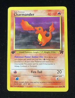 1st Edition Charmander 50/82 Team Rocket Set Rare Vintage Pokemon Card - LP - Image 1