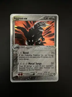 Aggron EX 95/100 Pokemon Card EX Sandstorm Excellent Condition - Image 1