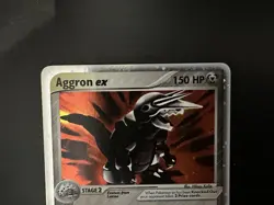 Aggron EX 95/100 Pokemon Card EX Sandstorm Excellent Condition - Image 2