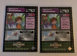 Digimon #11 - TENTOMON - 2000 Upper Deck Trading Card #14 of 34 HOLO And Regular - Image 2
