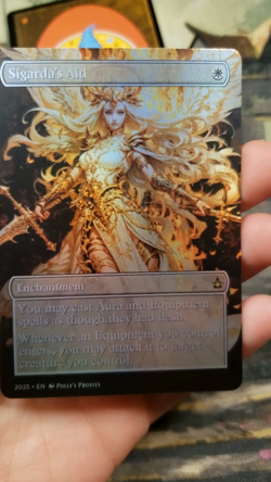 Sigarda's Aid FOIL Proxy Playtest Card with Custom Fantasy Anime Art - Image 2