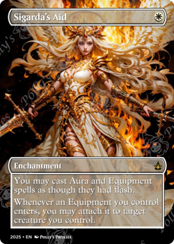 Sigarda's Aid FOIL Proxy Playtest Card with Custom Fantasy Anime Art - Image 5
