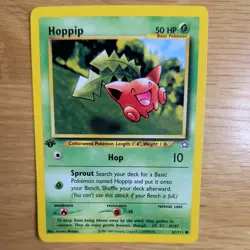 1ST EDITION HOPPIP 61/111 POKEMON CARD (NEO GENESIS SET) - Image 1