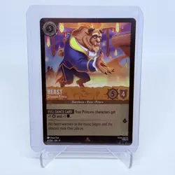4/204 BEAST GRACIOUS PRINCE EN9 RARE DISNEY LORCANA CARD - Image 1