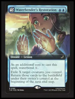 Waterbender's Restoration (Extended Art) R Avatar: Foil NM - Image 1