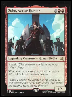 Zuko, Avatar Hunter (0246) R Avatar: Foil NM - Image 1