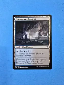 1x Contaminated Aquifer Dominaria United 2022 DMU Mtg Magic Card Land Mana 245 - Image 1