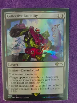 Collective Brutality (Secret Lair) FOIL NM Rare MTG Transformers - Image 1
