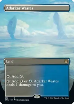 MTG Foil - Adarkar Wastes (Borderless) - 377 / LP / English - Image 1