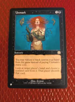 Unmask - The List -NM MTG Magic The Gathering - Image 1