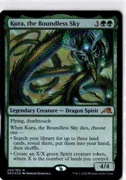 Kura, The Boundless Sky NM/M* FOIL Kamigawa Neon Dynasty 200/302 mtg -UnltdCards - Image 1