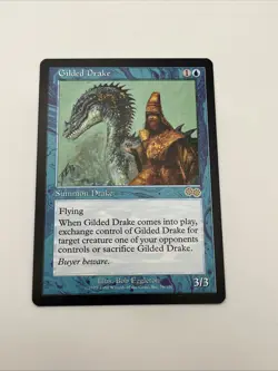 Gilded Drake Urza’s Saga 1998 Near Mint Mtg Magic The Gathering Bob Eggleton - Image 5