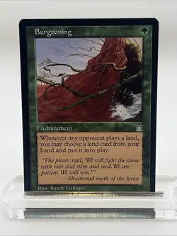 Burgeoning Stronghold 1998 Near Mint Never Played Magic The Gathering Mtg - Image 1