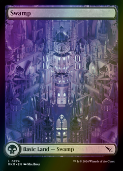MTG Swamp (274) Full Art Foil ** Murders at Karlov Manor ** English - Image 1