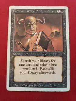 Demonic Tutor #105 Revised MtG - Image 1