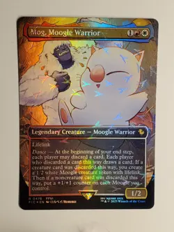 Mog, Moogle Warrior - Chocobo Track Foil Borderless Final Fantasy MTG NM - Image 1