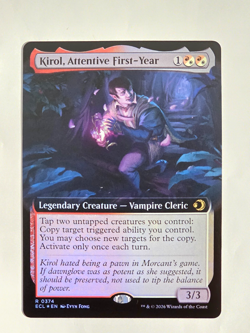 Kirol, Attentive First-Year - R0374 Foil (Extended Art) Lorwyn Eclipsed MTG NM - Image 1