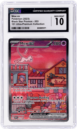 2023 Pokemon Scarlet and Violet Black Star Promo Mew Ex CGC 10 - Image 1