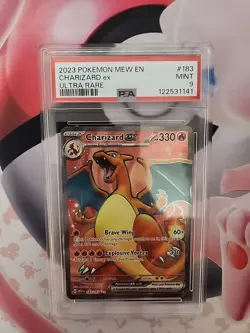 Pokemon Scarlet And Violet 151 Charizard EX Ultra Rare Full Art #183 PSA 9 - Image 1