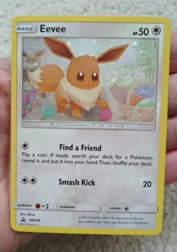Eevee SM184 Promo - Sun & Moon - Mizue Holo - LP Lightly Played - Pokemon TCG - Image 1