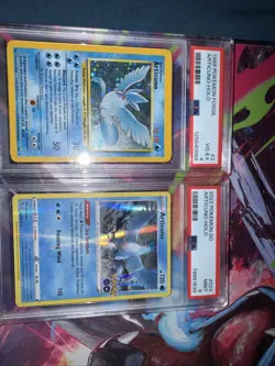 Pokemon Articuno 1999 and 2022 Pokemon Go. Set Of 2. PSA 4 And PSA 9 - Image 1