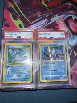 Pokemon Articuno 1999 and 2022 Pokemon Go. Set Of 2. PSA 4 And PSA 9 - Image 2