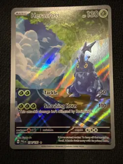 Heracross 194/193 Paldea Evolved Illustration Rare Pokemon NM - Image 1