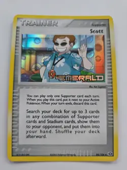 Pokemon Scott Reverse Holo Emerald 84/106 NM - Image 1