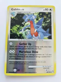 Pokemon Gabite Reverse Holo Diamond & Pearl Mysterious Treasures 48/123 LP - Image 1