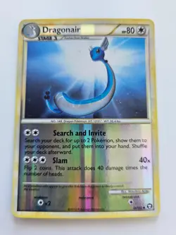 Pokemon Dragonair Reverse Holo HS Triumphant 32/102 LP - Image 1