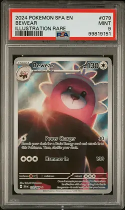 2024 POKEMON SFA EN-SHROUDED FABLE ILLUSTRATION RARE #079 BEWEAR PSA 9 - Image 1