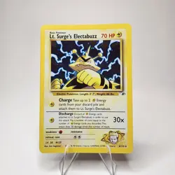 Lt. Surge's Electabuzz 6/132 Gym Heroes Holo Rare Pokemon LP+ - Image 1