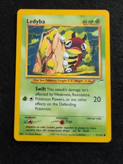 Pokemon TCG Ledyba Neo Destiny 71/105 Regular Unlimited Common - Image 1