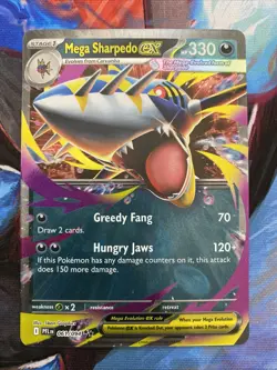 Mega Sharpedo Ex 61/094 Phantasmal Flames Pokemon TCG NM - Image 1
