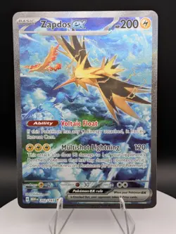 Pokemon TCG: SV 151: (MEW) 202/165: Zapdos EX SIR (LP+) - Image 1