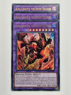 Yu Gi Oh - 3x CH01-EN045 Alba-Lenatus the Abyss Dragon - Ultra Rare - Image 1