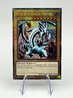 Blue-Eyes White Dragon Yugioh 2024 RA03-EN079 Quarter Century Secret 1st - Image 1