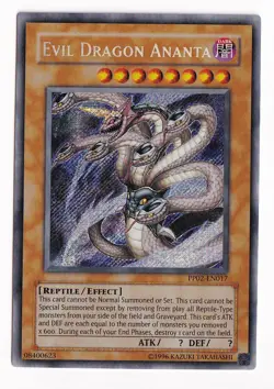 Yu-Gi-Oh! Evil Dragon Ananta PP02-EN017 Unlimited Secret Rare NM - Image 1