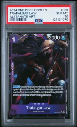 Trafalgar Law Alternate Art One Piece Op09-Emperors In The New World 069 NM PSA - Image 1