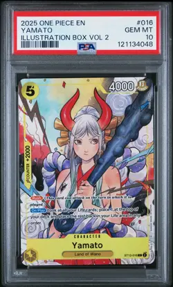 Yamato Illustration Box Vol 2 One Piece Promos 016 NM PSA 10 - Image 1