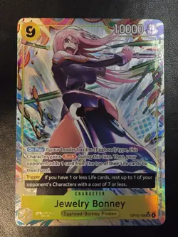 Jewelry Bonney OP13-108 Alternate Art Carrying On His Will One Piece TCG - Image 1