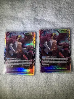X2 One Piece The Azure Sea's Seven Donquixhote Doflamingo SR OP14-069 - Image 1