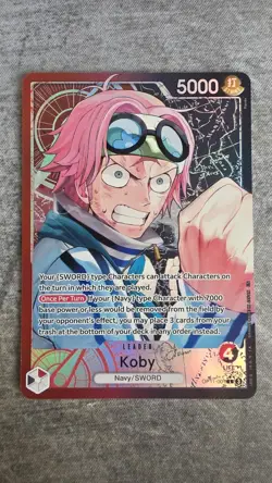 ONE PIECE - Koby (001) (Alternate Art) OP11-001 A Fist of Divine Speed Foil - Image 1