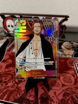 Shanks Secret Rare Alt Art Parallel OP01-120 One Piece Romance Dawn NM - Image 1