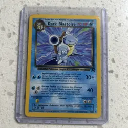 Pokemon Dark Blastoise TCG Card 20/82 MP Rare Non-Holo Unlimited - Image 1