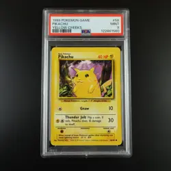 PSA 9 Pikachu 58/102 Pokemon Base Set 1999 Non Holo Graded Card - Image 1